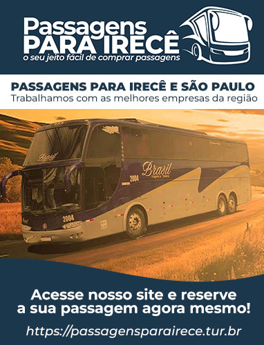 passagens para Irecê e São Paulo