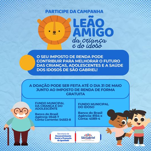 Participe da Campanha Leão Amigo de São Gabriel