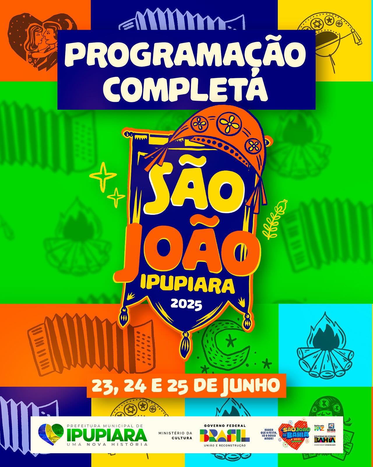 Confira a programação completa do São João de Ipupiara 2025!