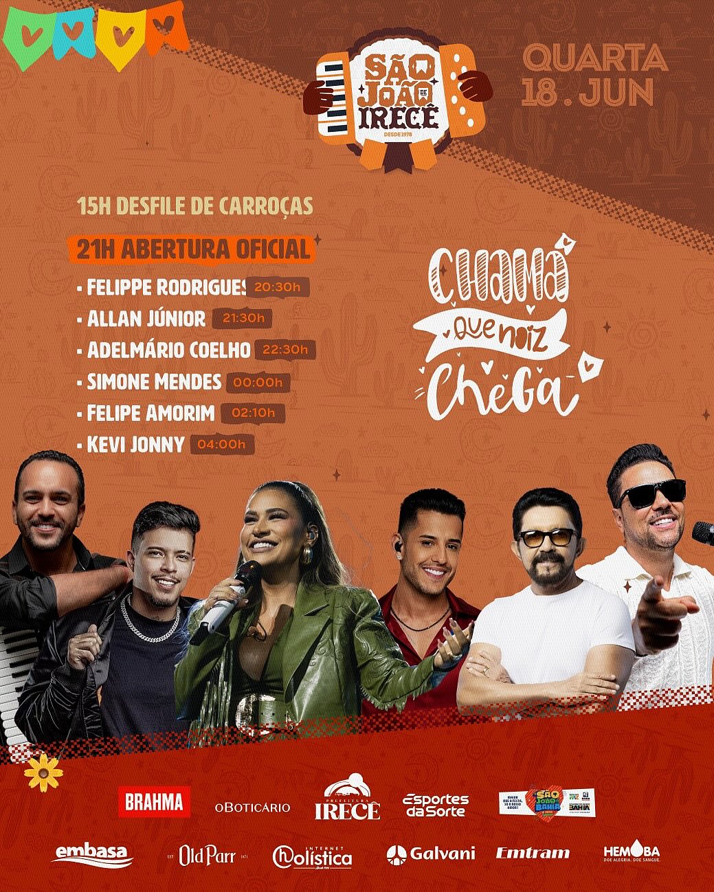 SÃO JOÃO DE IRECÊ 😍💘De 18 a 23 de Junho na #CidadeDoSãoJoão