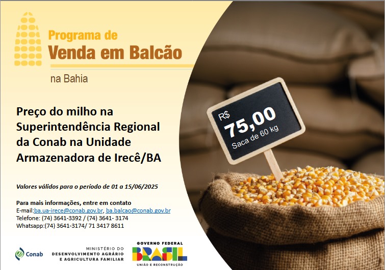 Audiência da UNIPI com Ministro da Agricultura em Brasília já gera impactos significativos no preço do milho na região de Irecê