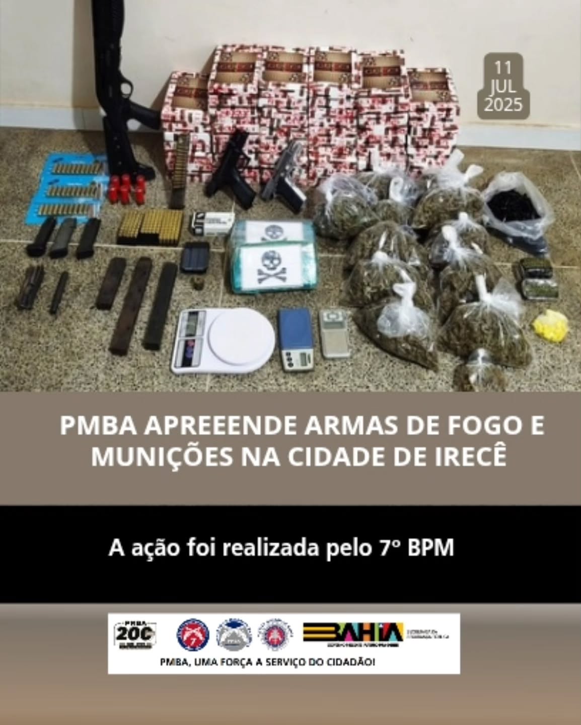 Na madrugada de sexta-feira, 11 de julho, uma intensa Operação Policial Militar foi deflagrada em Irecê