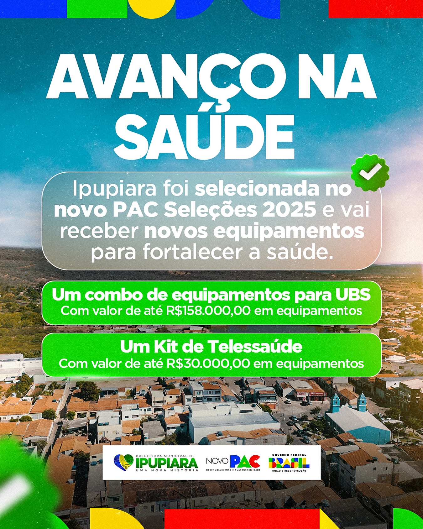 Ipupiara avança na saúde com novos investimentos do PAC Seleções 2025