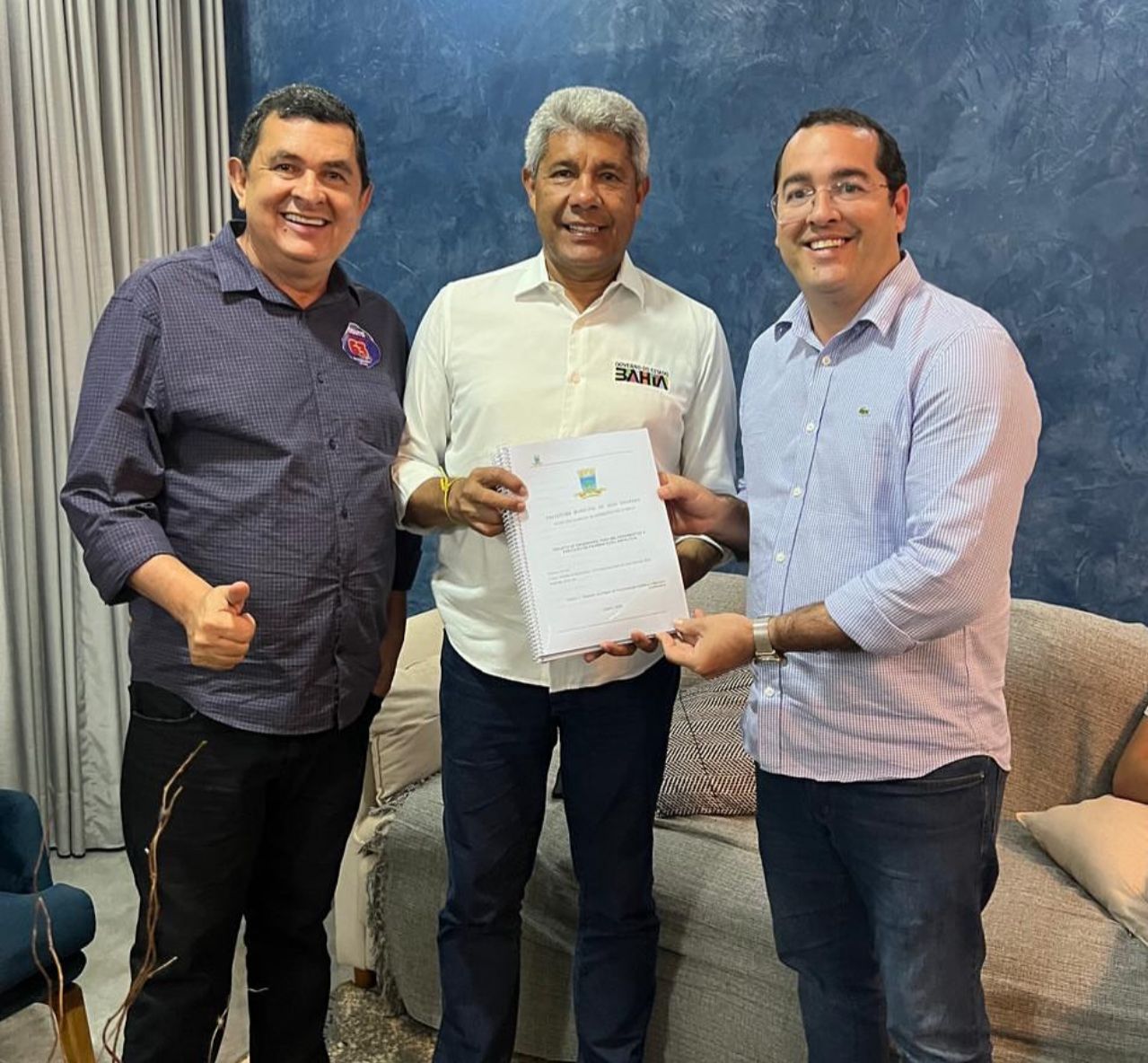 PREFEITO DI CARDOSO ENTREGA PROJETO DA ESTRADA DO NORTE AO GOVERNADOR