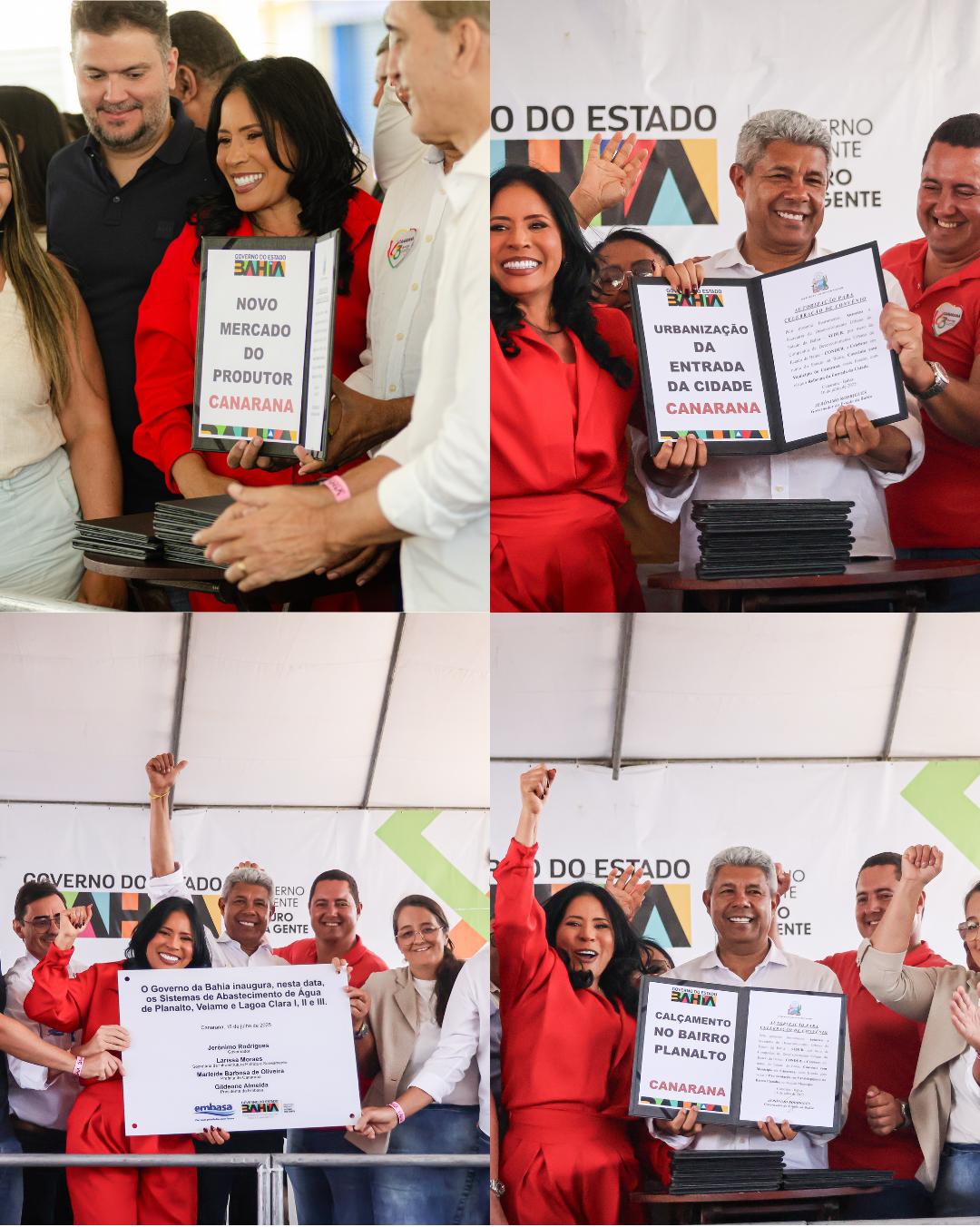 Um dia histórico para Canarana: governadora Jerônimo Rodrigues autoriza pacote de obras e investimentos no município