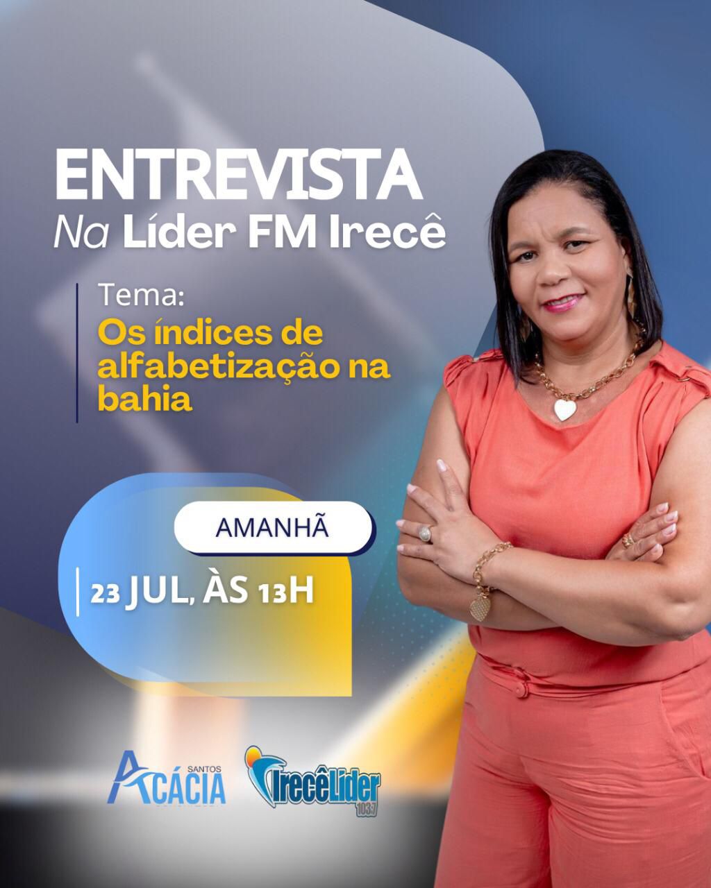 Entrevista com Acácia Santos destaca desafios da alfabetização na Bahia