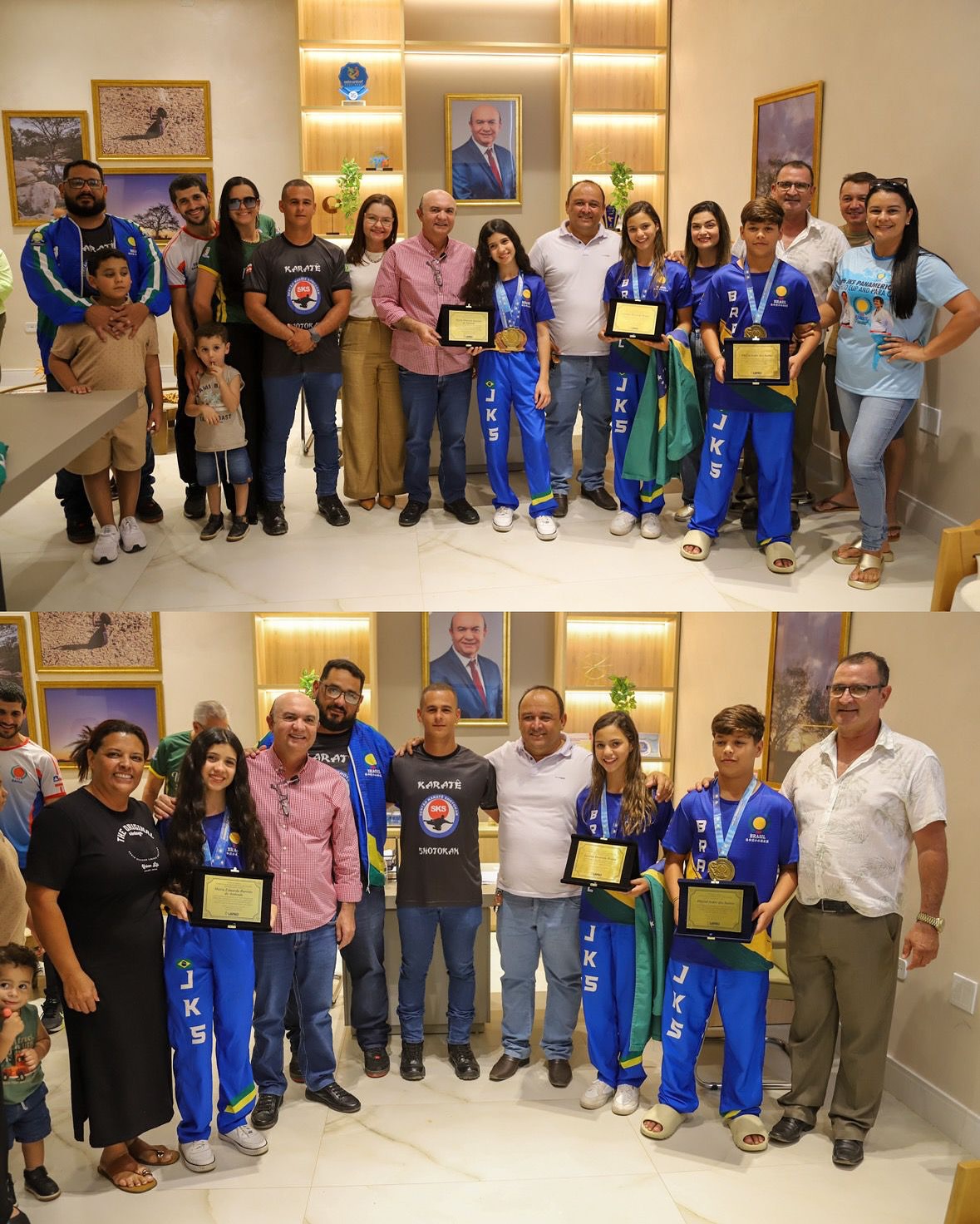 Prefeitura de Lapão homenageia atletas campeões do Pan-Americano de Karatê