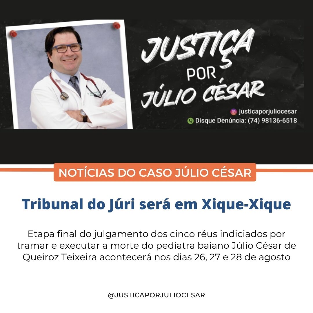 TRIBUNAL DO JÚRI SERÁ EM XIQUE-XIQUE