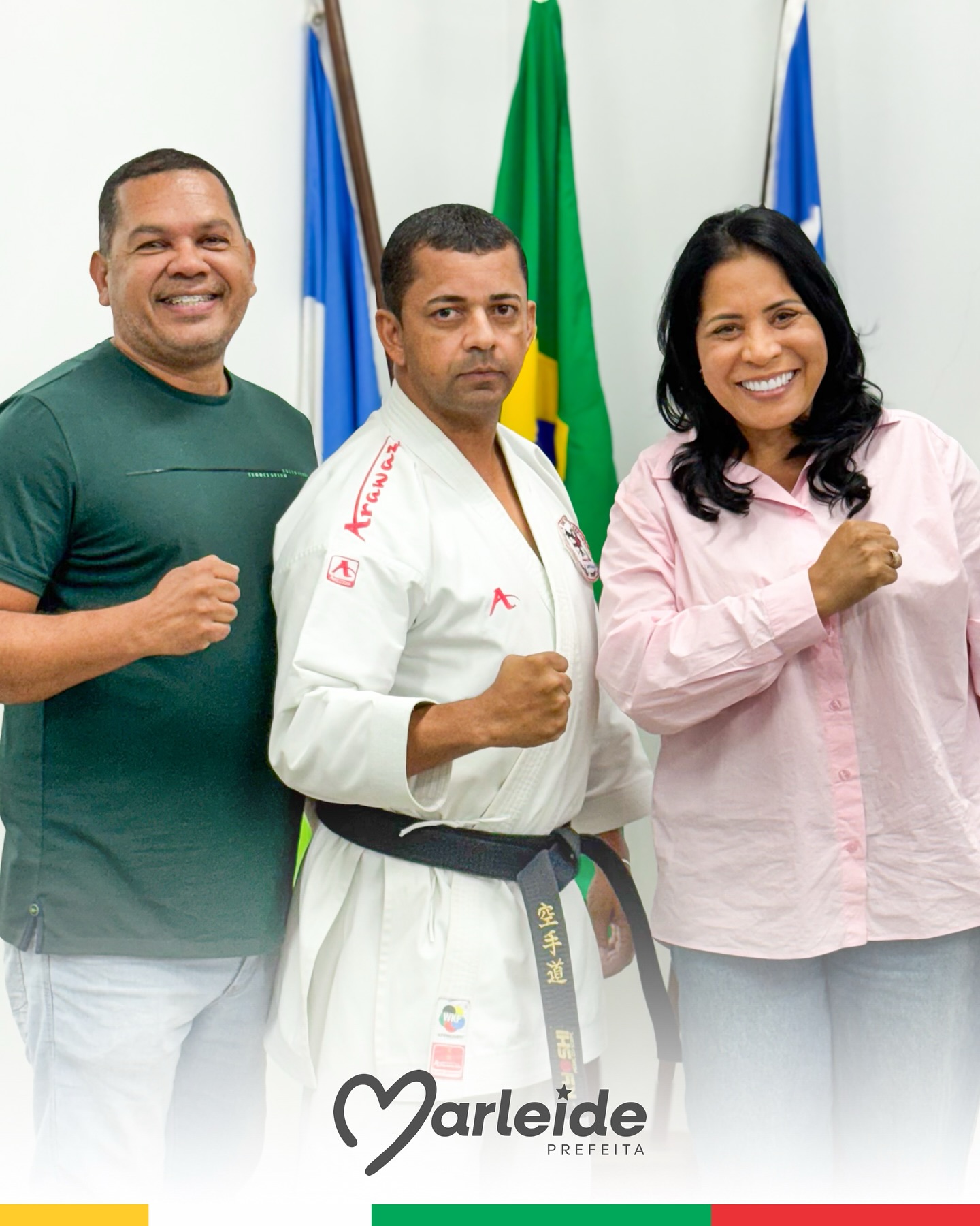 Prefeita de Canarana, Marleide Oliveira, reforça apoio ao esporte em encontro com bicampeão brasileiro