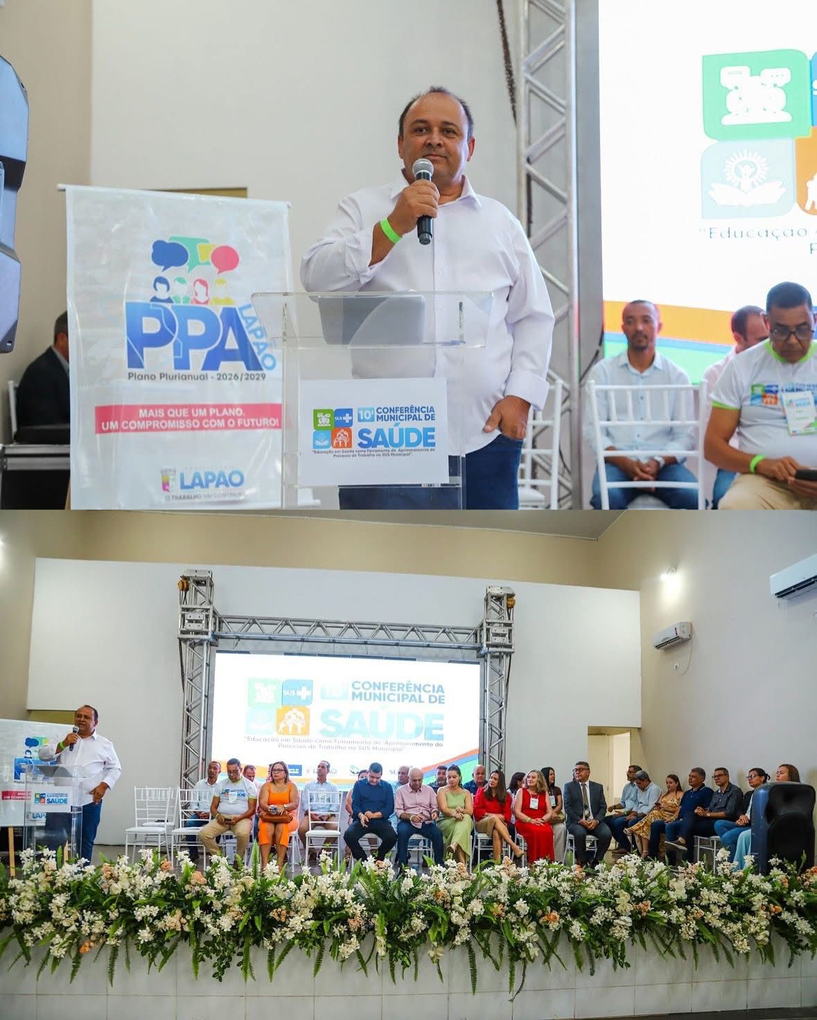 Vereadores participam da 10ª Conferência Municipal de Saúde de Lapão e reforçam compromisso com o SUS