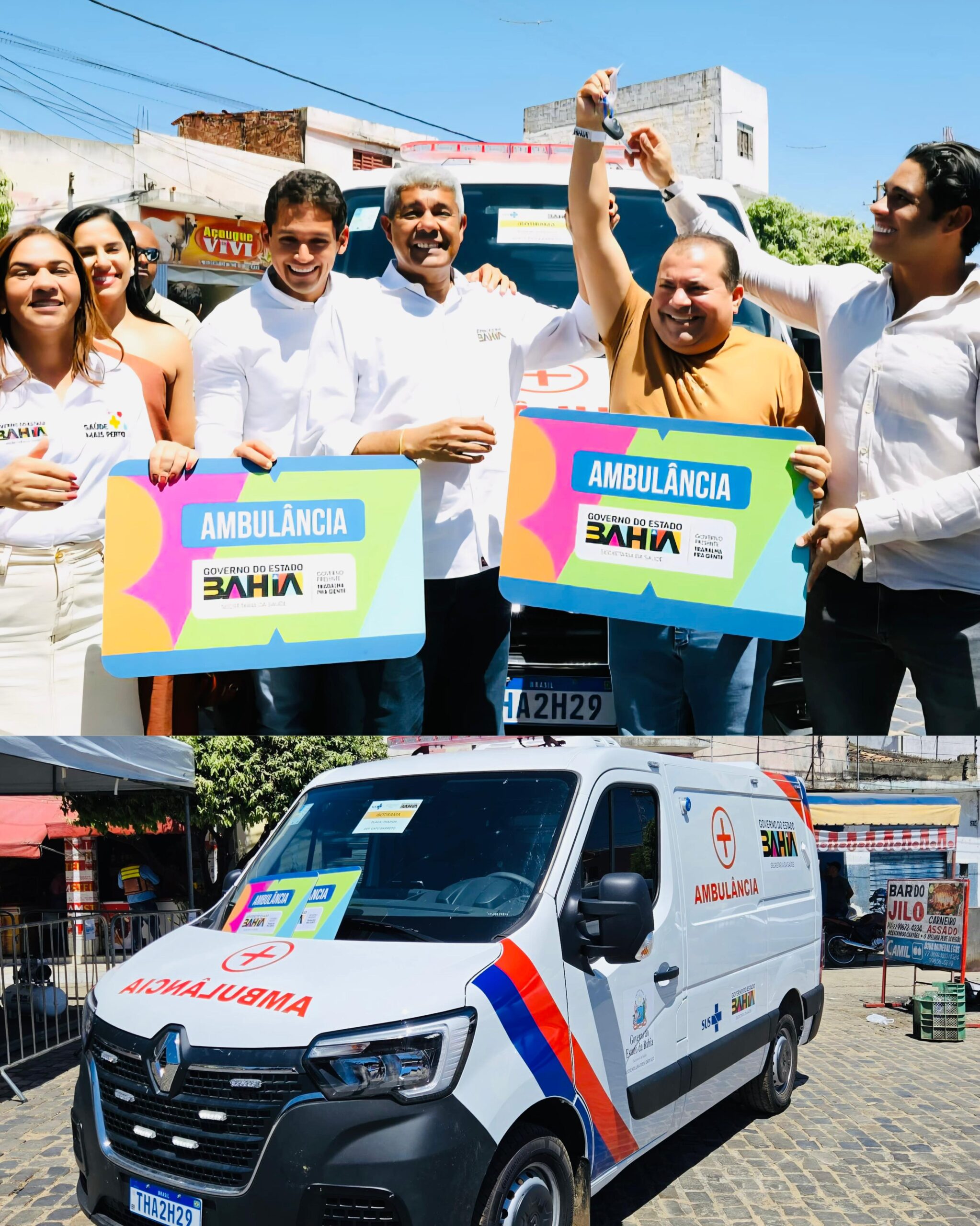 Deputado Cafu Barreto participa de inaugurações e entrega ambulância em Ibotirama