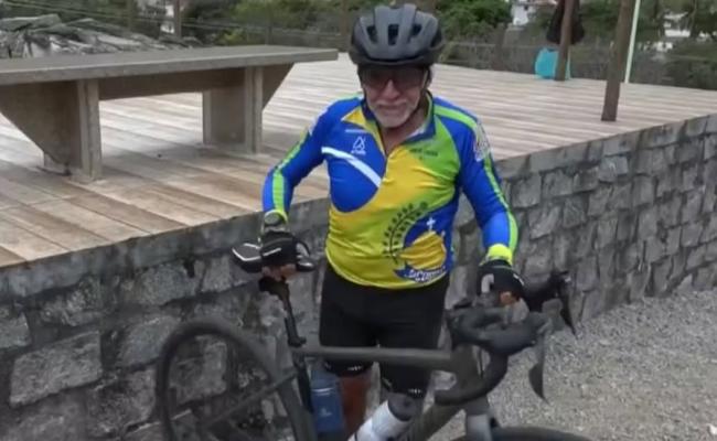 Idoso de Jacobina atinge marca de 447 mil km pedalados nos últimos 13 anos