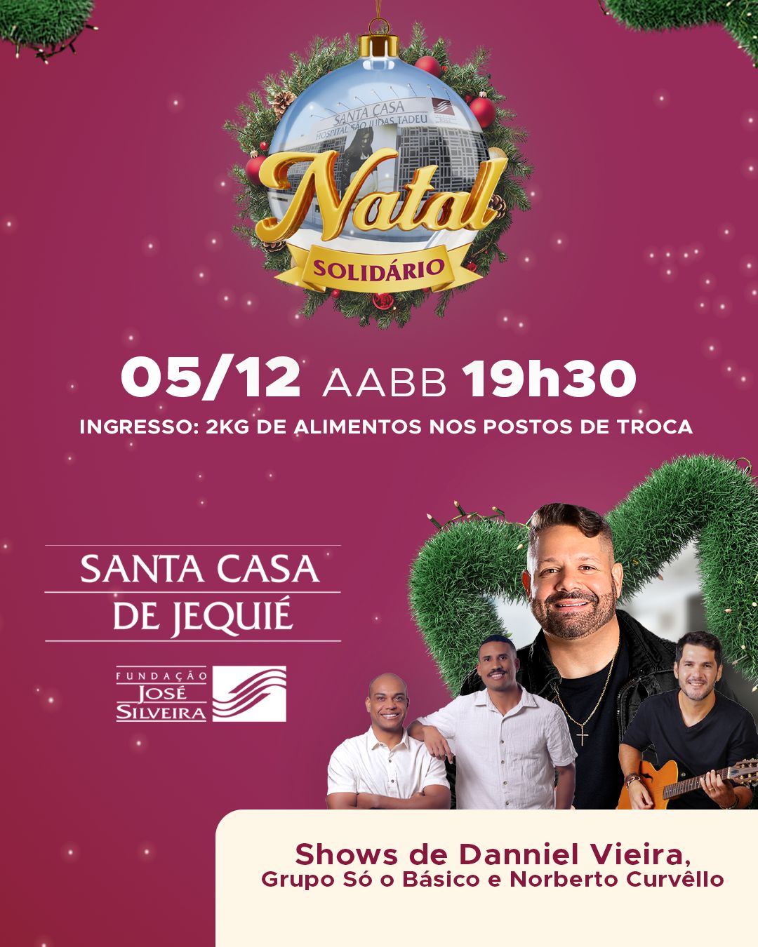 Santa Casa de Jequié promove Natal Solidário em benefício das famílias assistidas pela Instituição