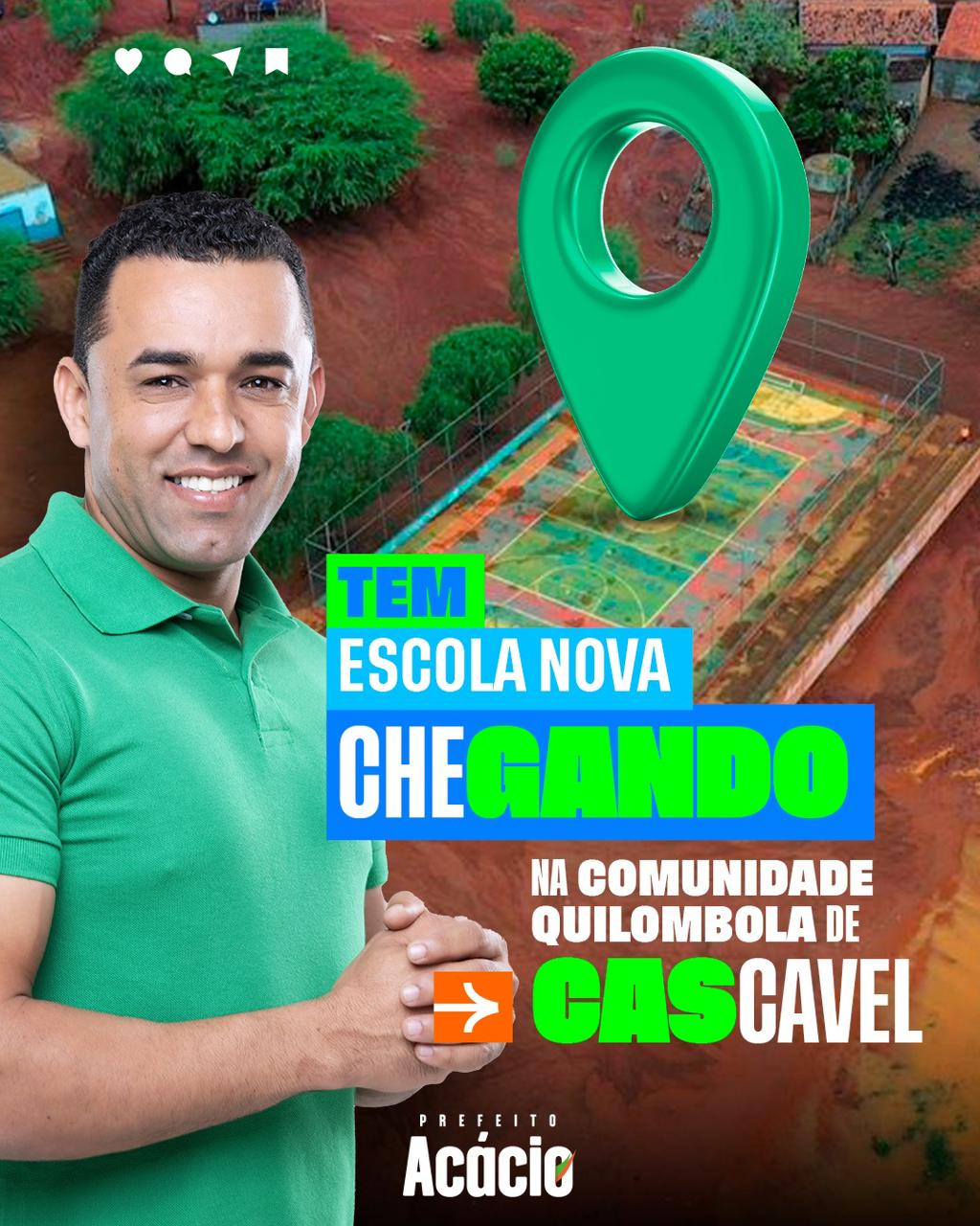 Prefeito Acácio Teles autoriza construção de escola de tempo integral no povoado de Cascavel