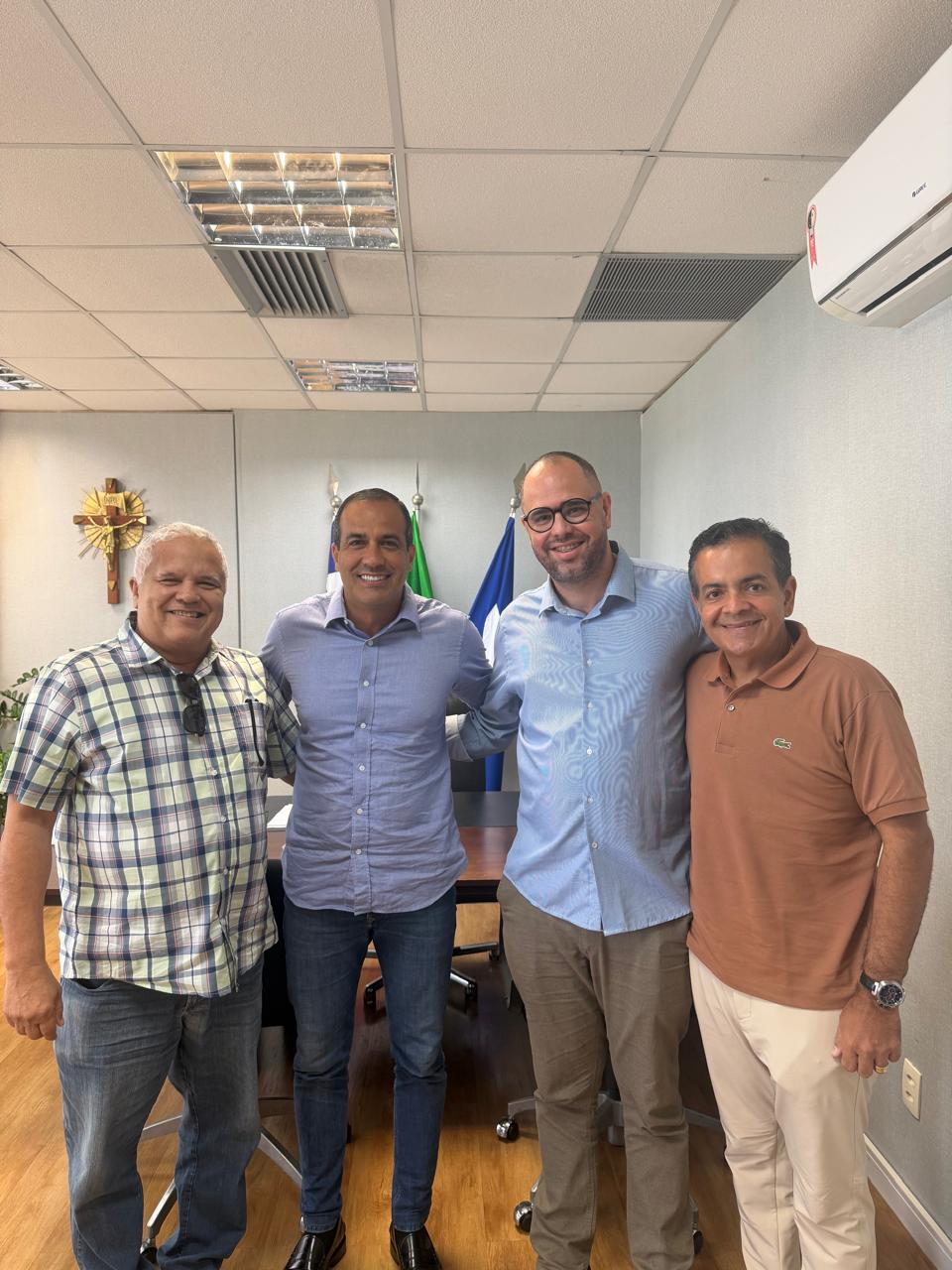 Luizinho Sobral se reúne com Bruno Reis e fortalece aliança política na Bahia