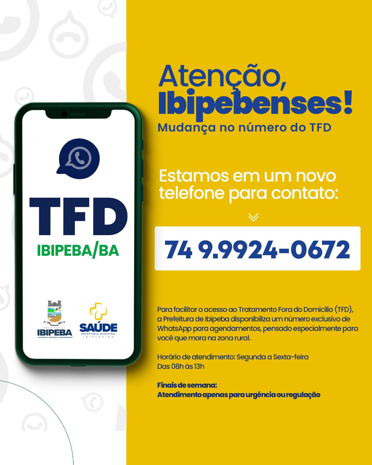 📢 Atenção, ibipebenses!