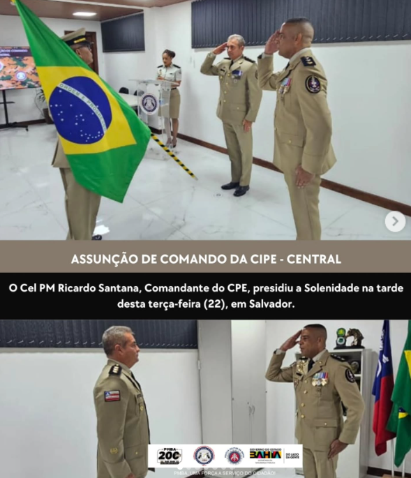 Maj PM Hélio Henrique assume comando da CIPE-Central em solenidade oficial
