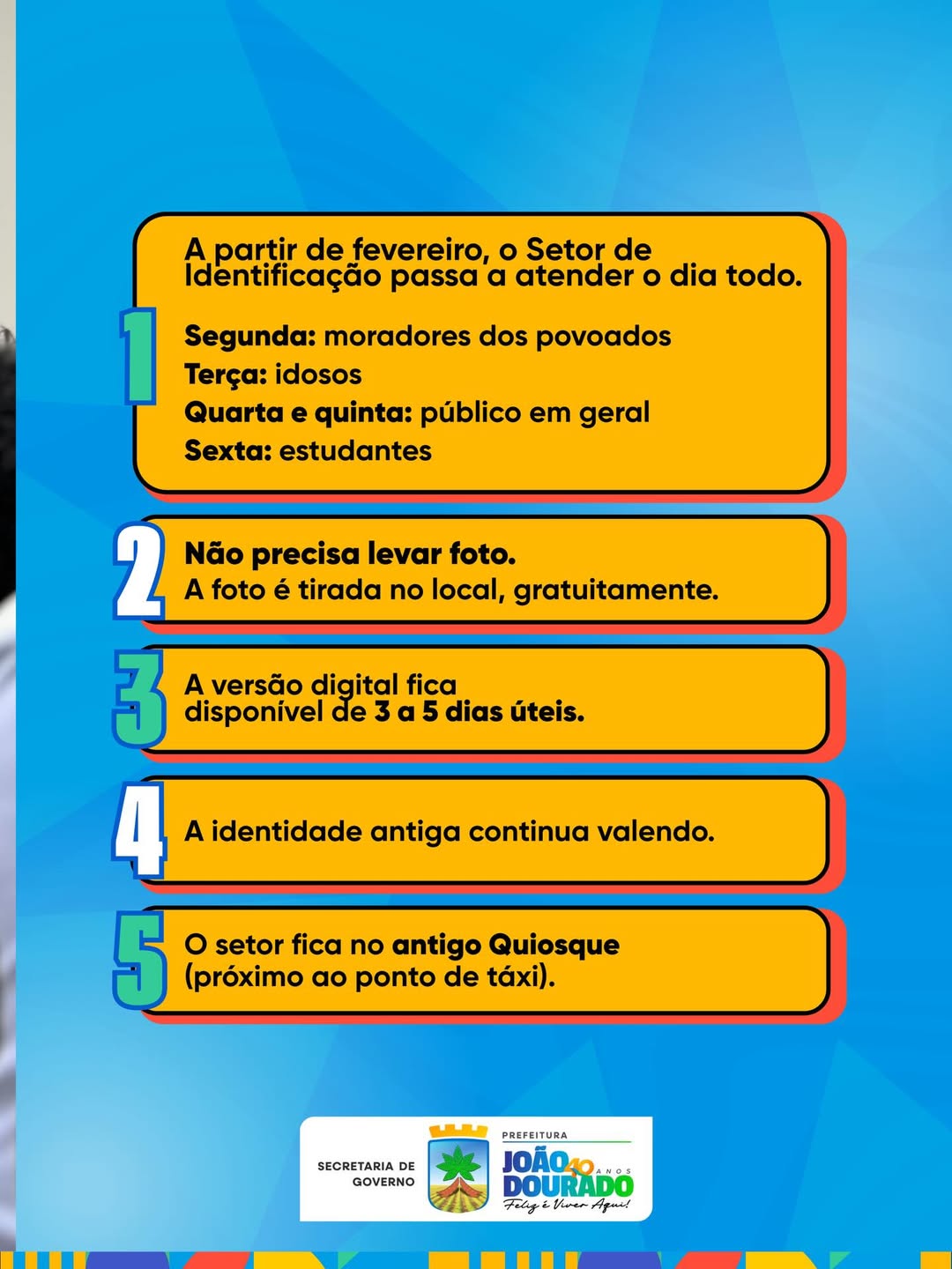 SOBRE A EMISSÃO DA NOVA CARTEIRA DE IDENTIDADE NACIONAL