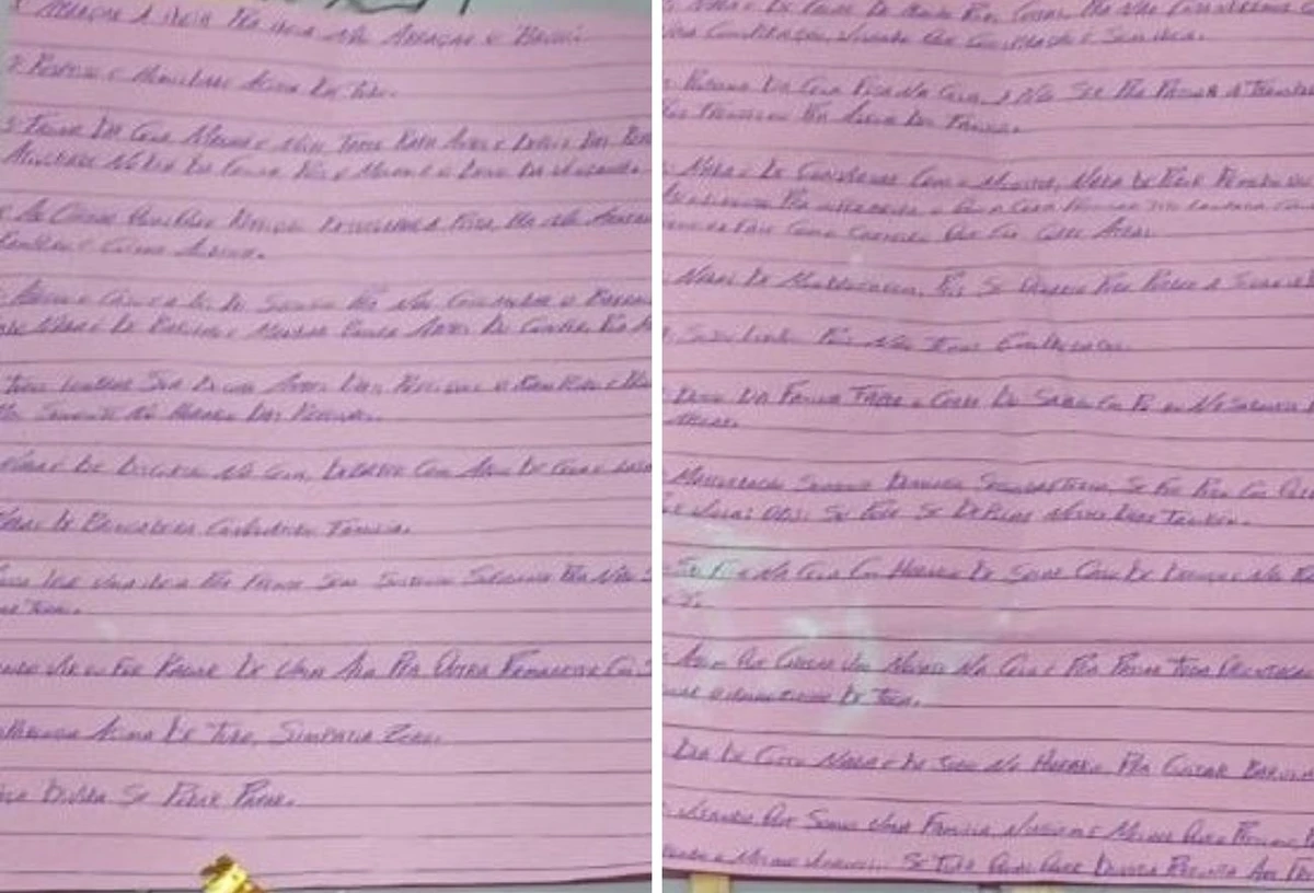 Documento com ‘mandamentos’ de facção é encontrado em presídio de Irecê; veja as regras