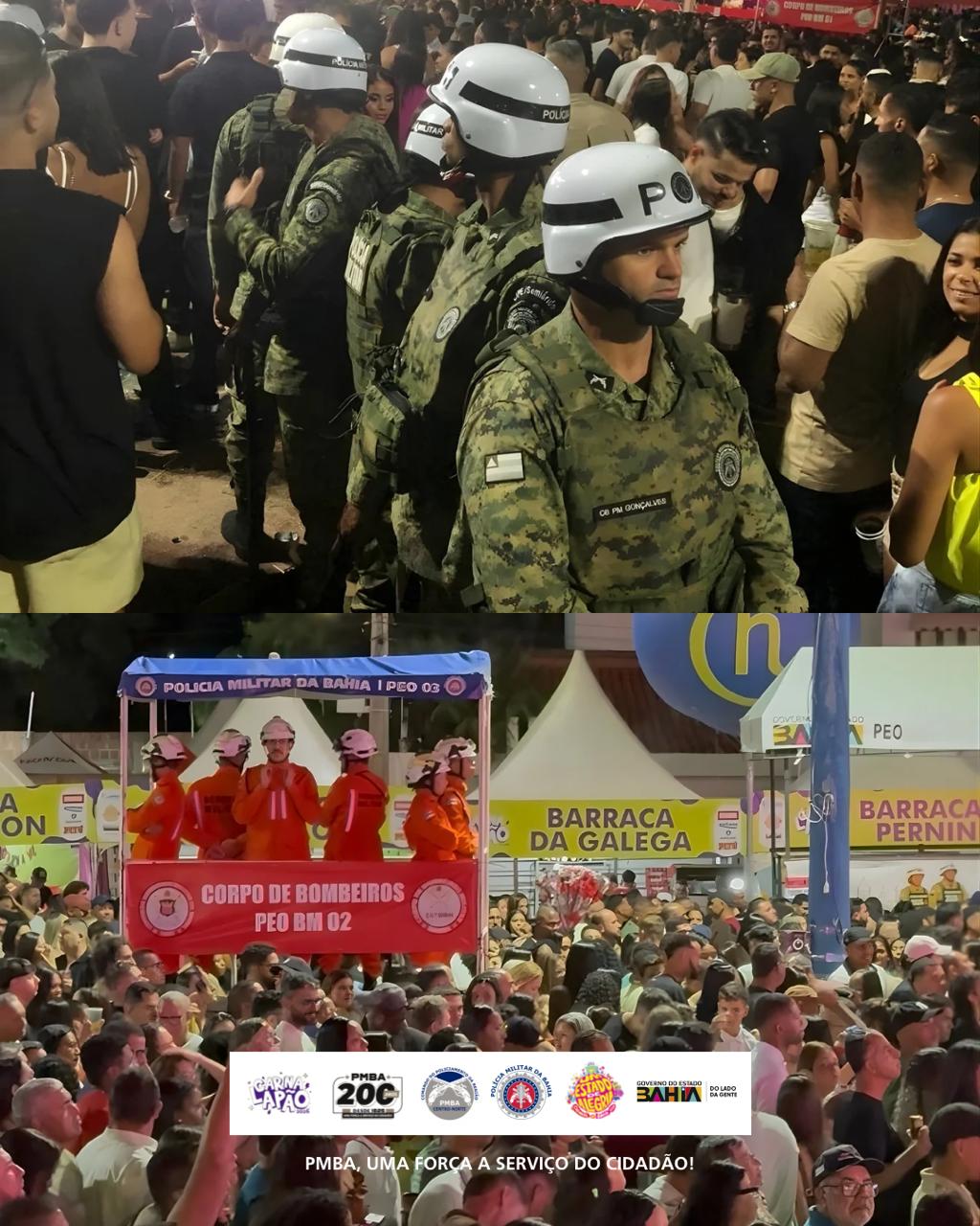 PMBA garante segurança e tranquilidade no primeiro dia do Carnalapão 2026