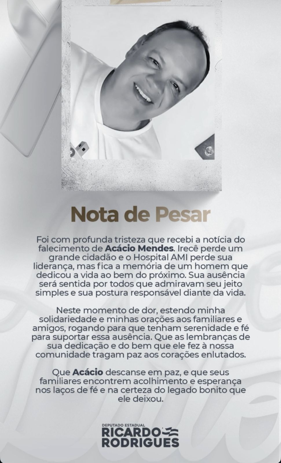 Nota de Pesar
