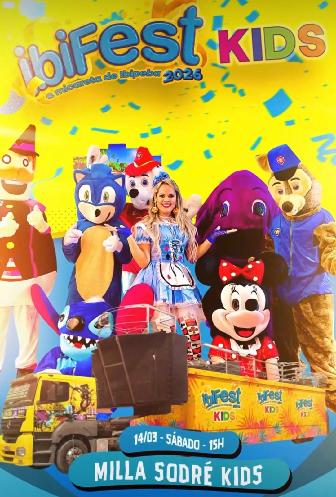 Ibipeba terá Micareta Kids durante o Ibifest 2026