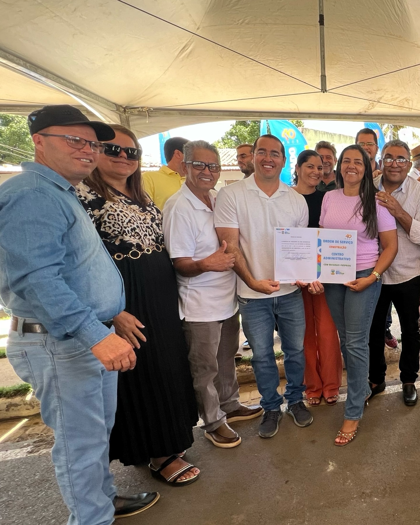 Câmara de João Dourado participa da assinatura da ordem de serviço para construção do Centro Administrativo Municipal