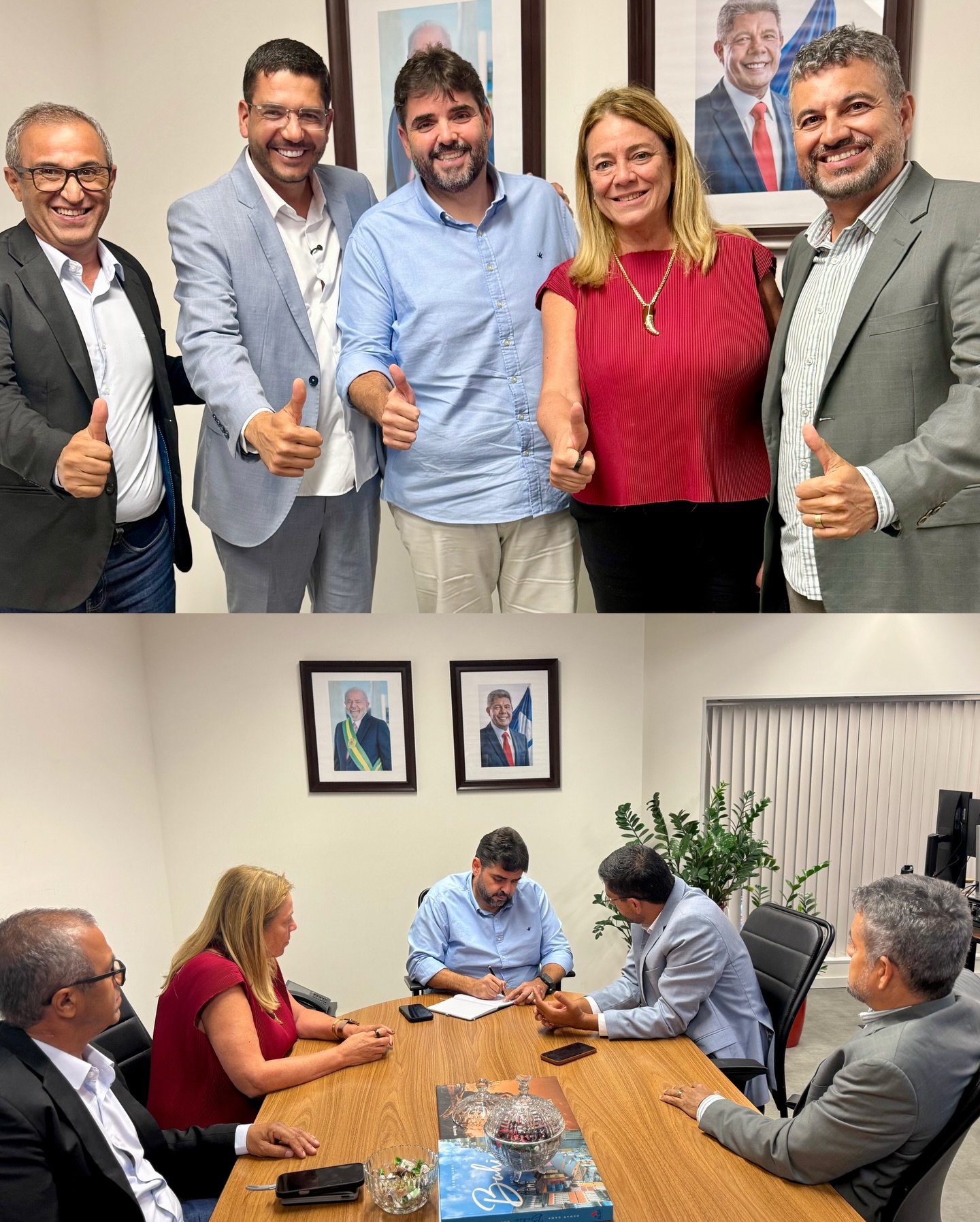 Elmo Vaz e Fabíola Mansur articulam novos investimentos para Irecê em agenda estratégica na capital baiana