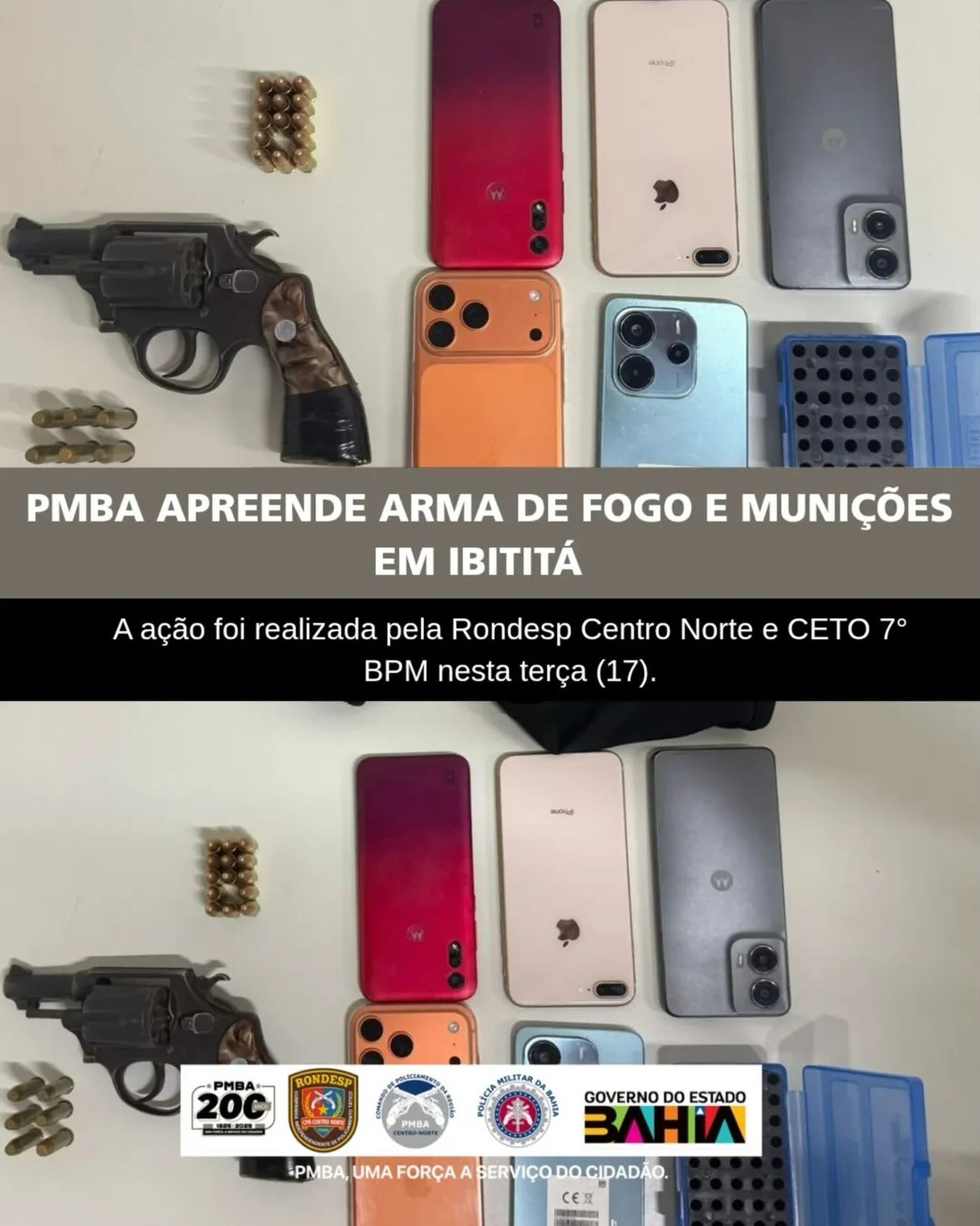 Guarnições da RONDESP Centro Norte e do CETO/7º BPM prenderam três homens no povoado de Umbuzeirão, em Ibititá