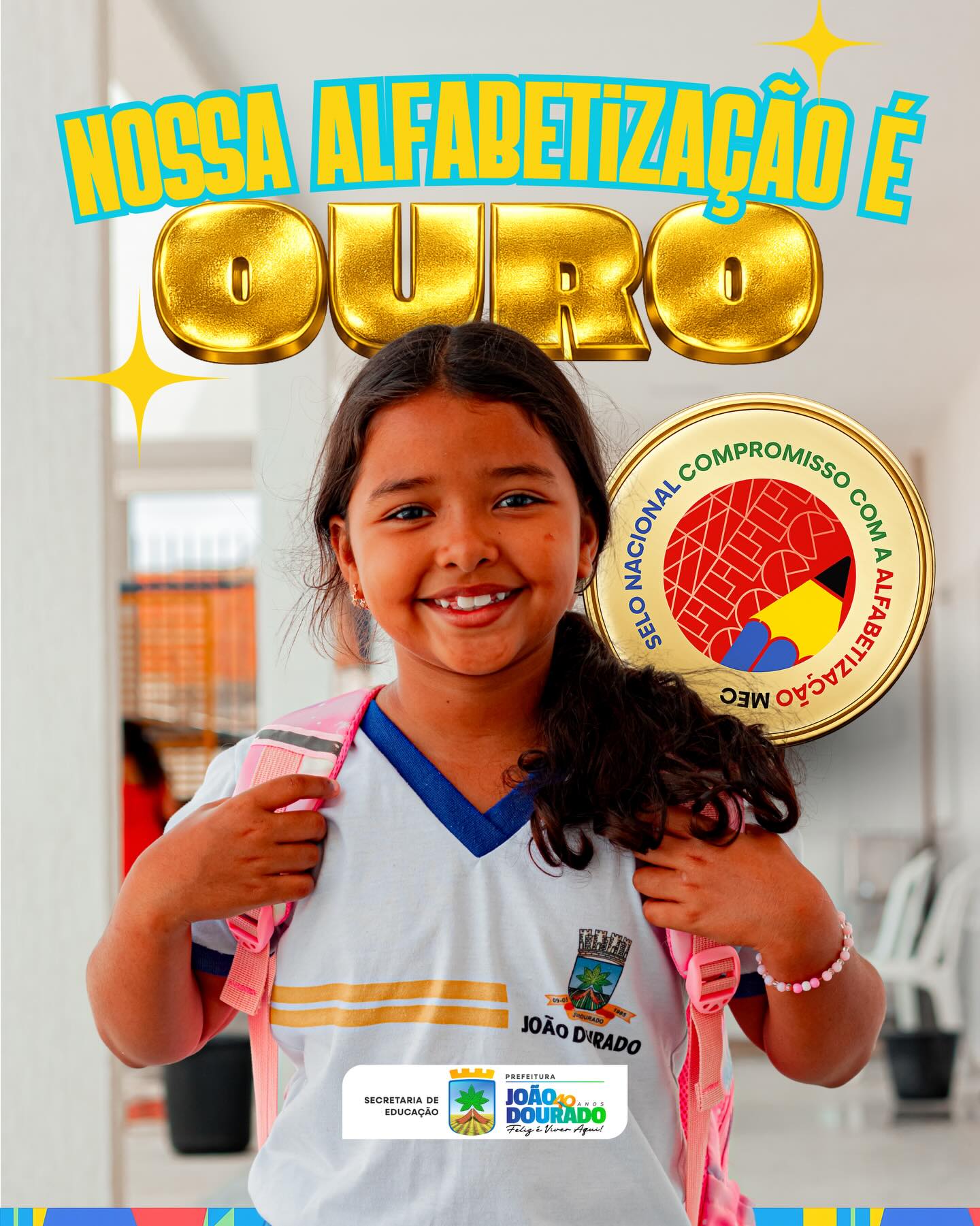 João Dourado conquista reconhecimento máximo no Selo Nacional Compromisso com a Alfabetização
