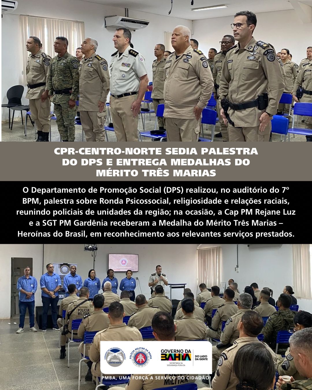 CPR-Centro Norte promove palestra do DPS voltada ao cuidado com a tropa