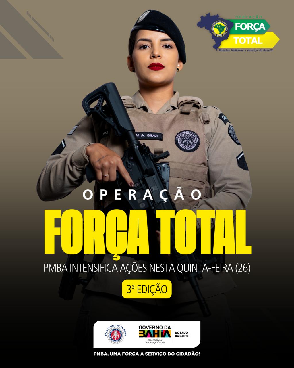 PMBA amplia presença no estado na 3ª edição da Operação Força Total