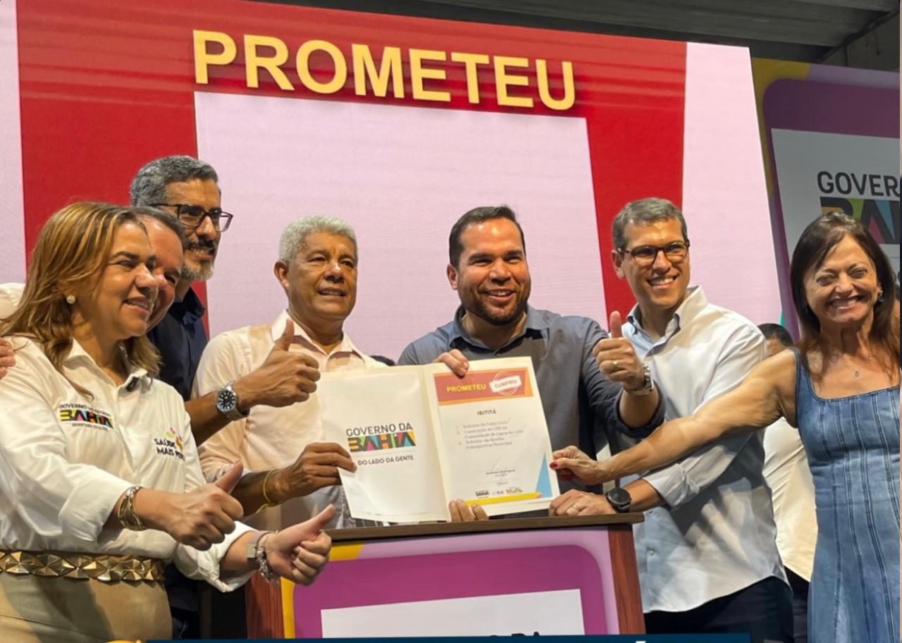 Em evento ao lado do governador Jerônimo, prefeito Afonso anuncia obras importantes para Ibititá.