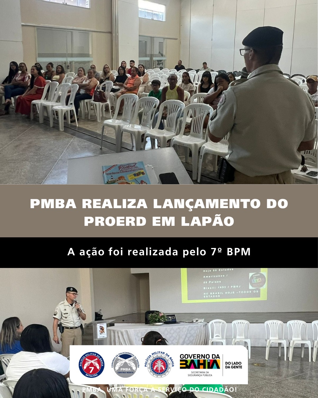 PMBA realiza lançamento do PROERD em Lapão