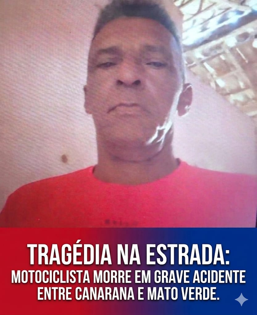TRAGÉDIA NA ESTRADA: MOTOCICLISTA MORRE EM GRAVE ACIDENTE ENTRE CANARANA E MATO VERDE.