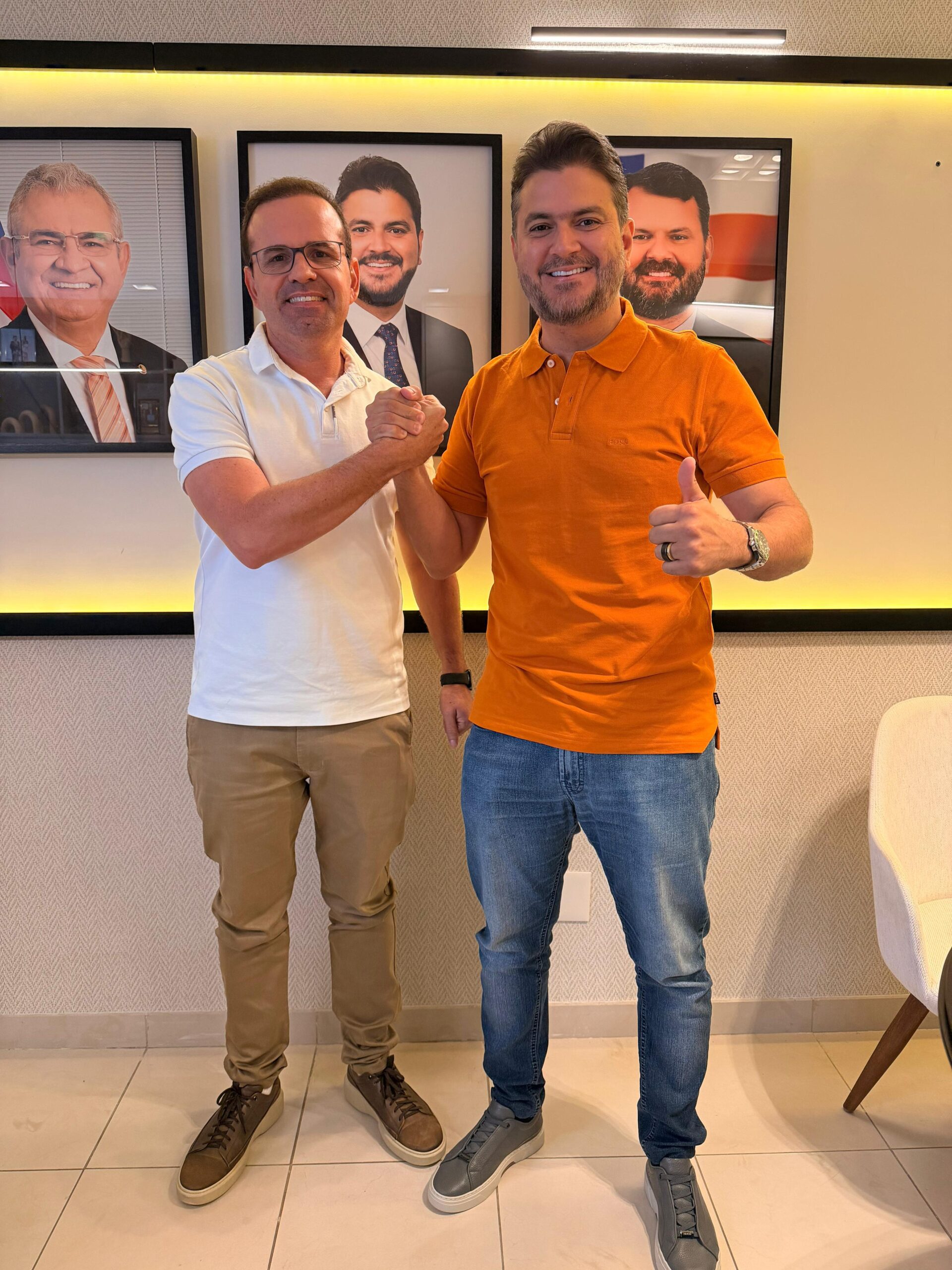 Deputado Diego Coronel reforça parceria com Ipupiara ao lado do prefeito Marcus Vinícius Babaco