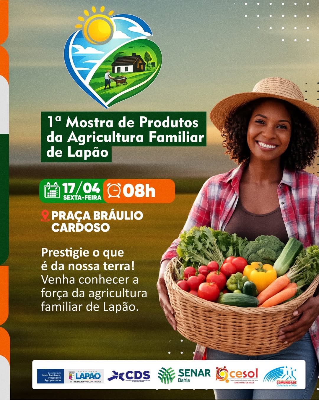 Vem aí a 1ª Mostra de Produtos da Agricultura Familiar de Lapão!