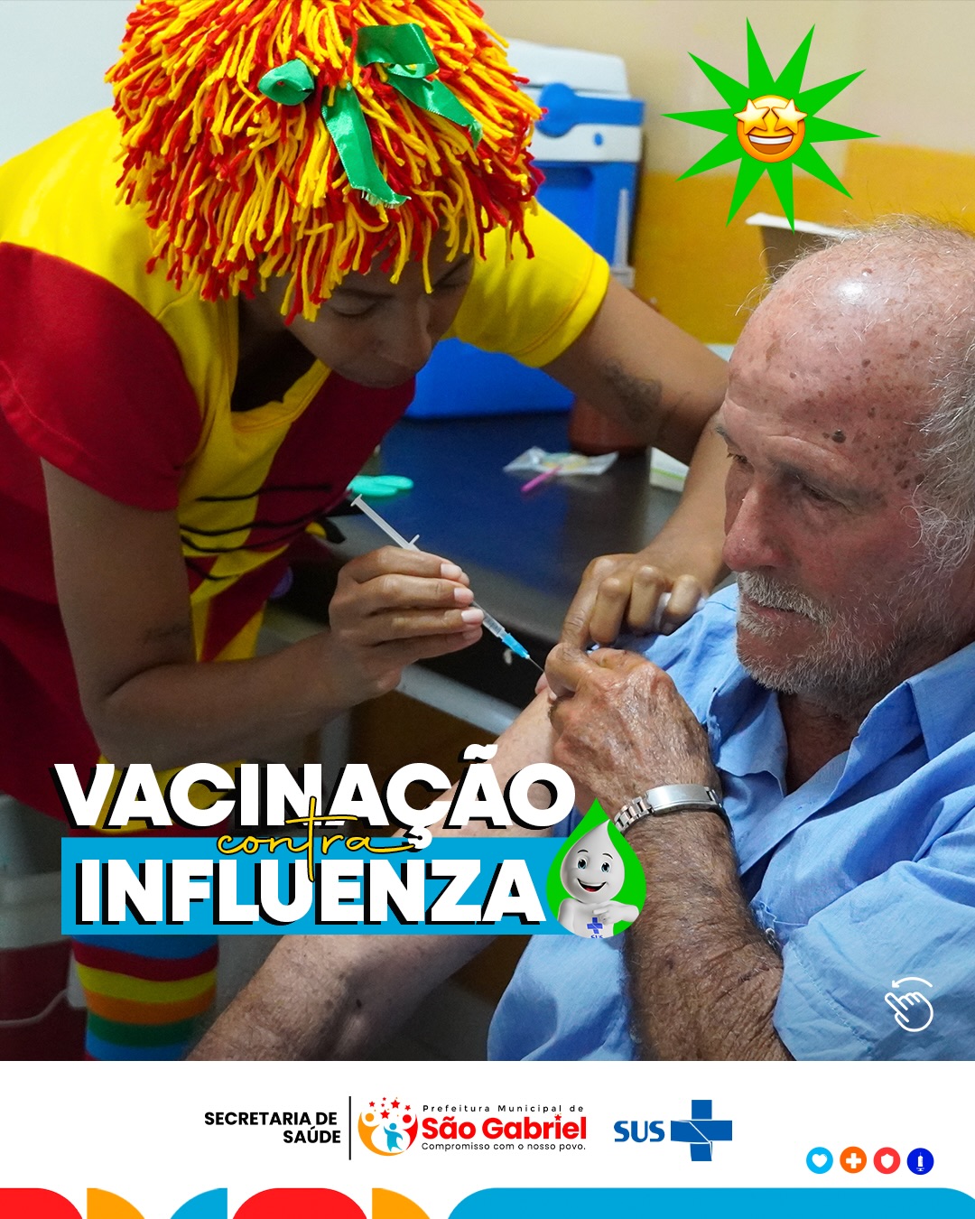 São Gabriel inicia campanha de vacinação contra a Influenza com atendimento em unidades de saúde