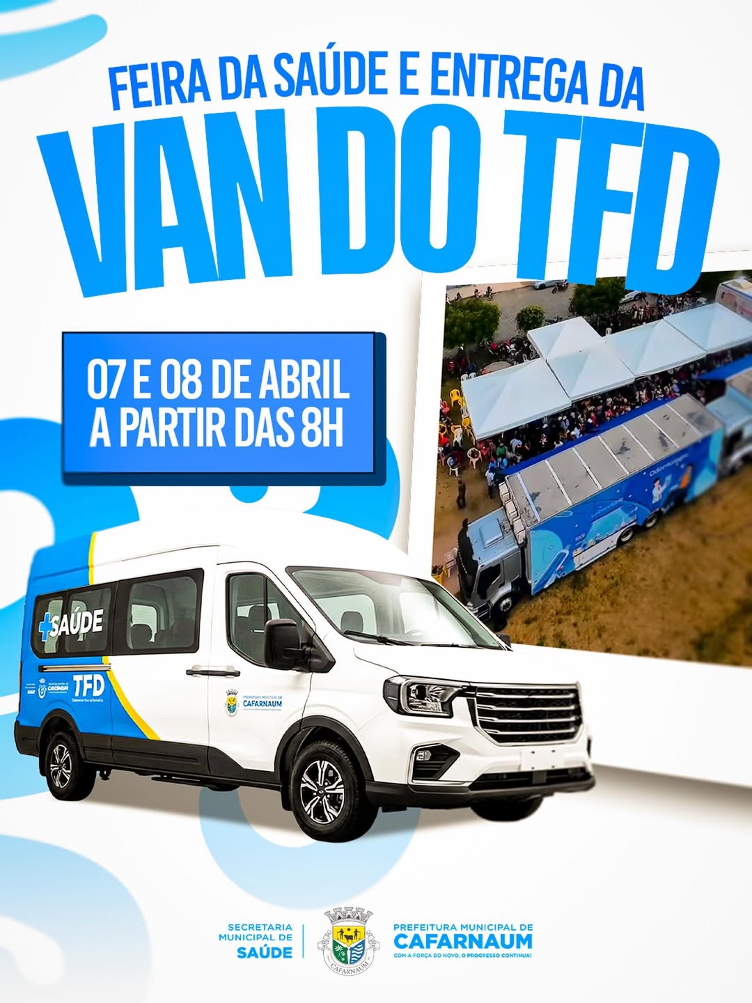 Cafarnaum avança na saúde com Feira e entrega de nova Van do TFD