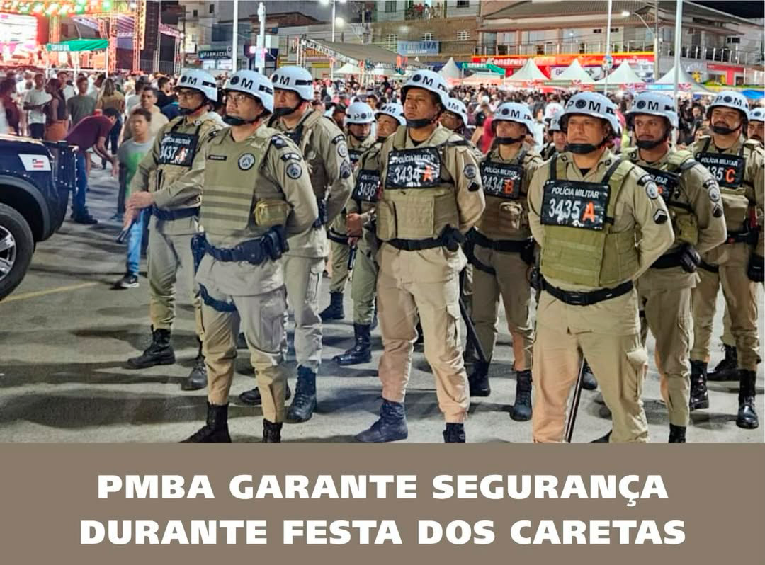 PMBA garante segurança durante Festa dos Caretas