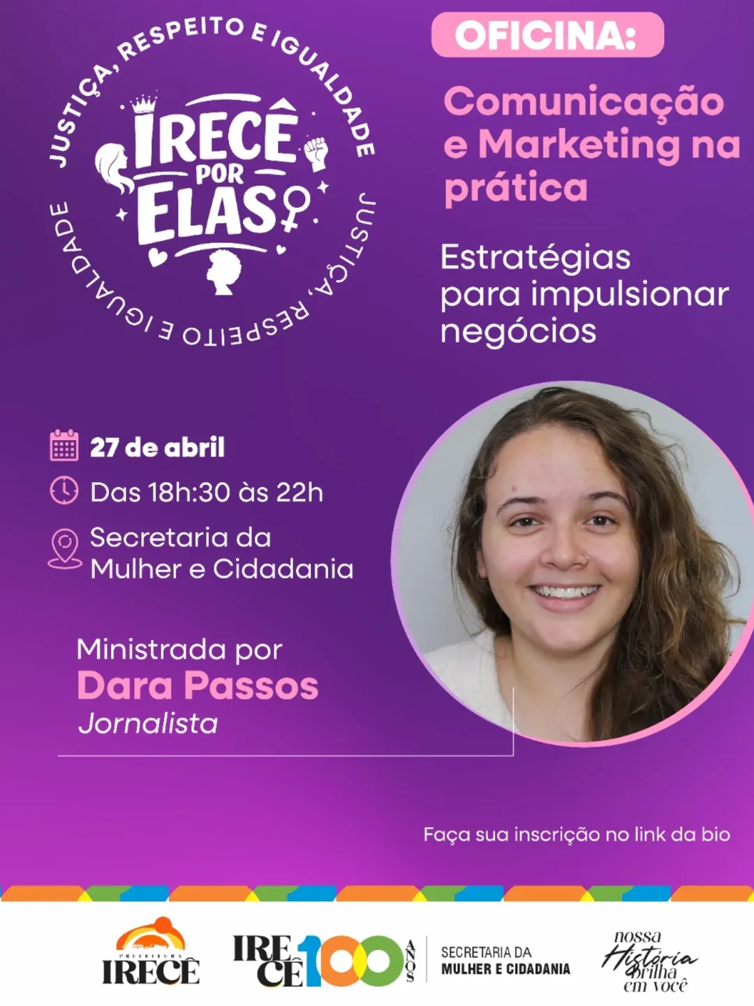 SECRETARIA DA MULHER DE IRECÊ PROMOVE OFICINA DE COMUNICAÇÃO E MARKETING PARA EMPREENDEDORAS