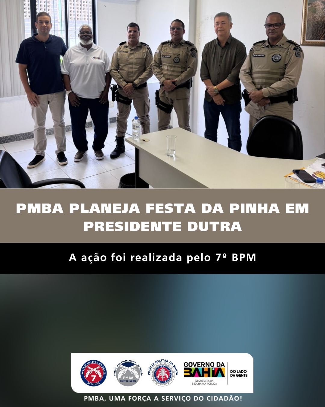 PMBA planeja Festa da Pinha em Presidente Dutra
