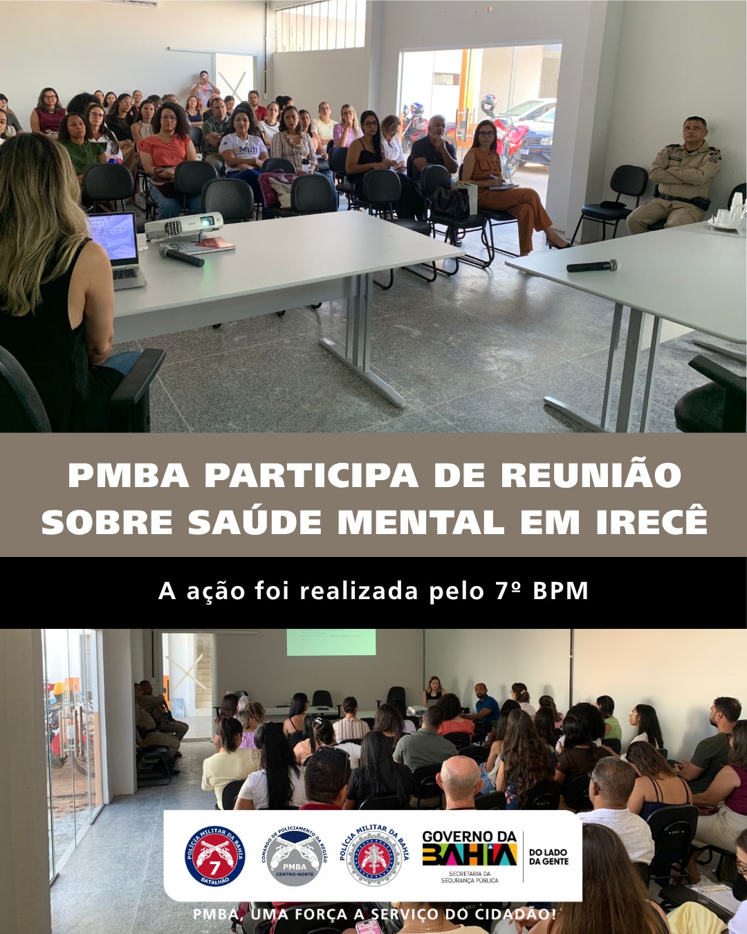 PMBA participa de reunião sobre saúde mental em Irecê