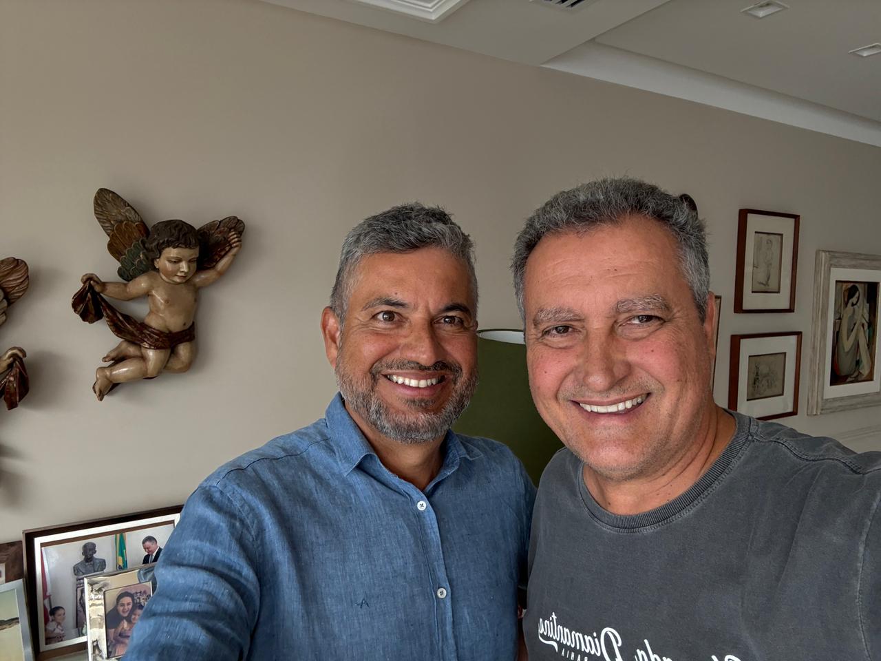 ELMO VAZ SE REÚNE COM RUI COSTA E FORTALECE ARTICULAÇÃO NA BAHIA