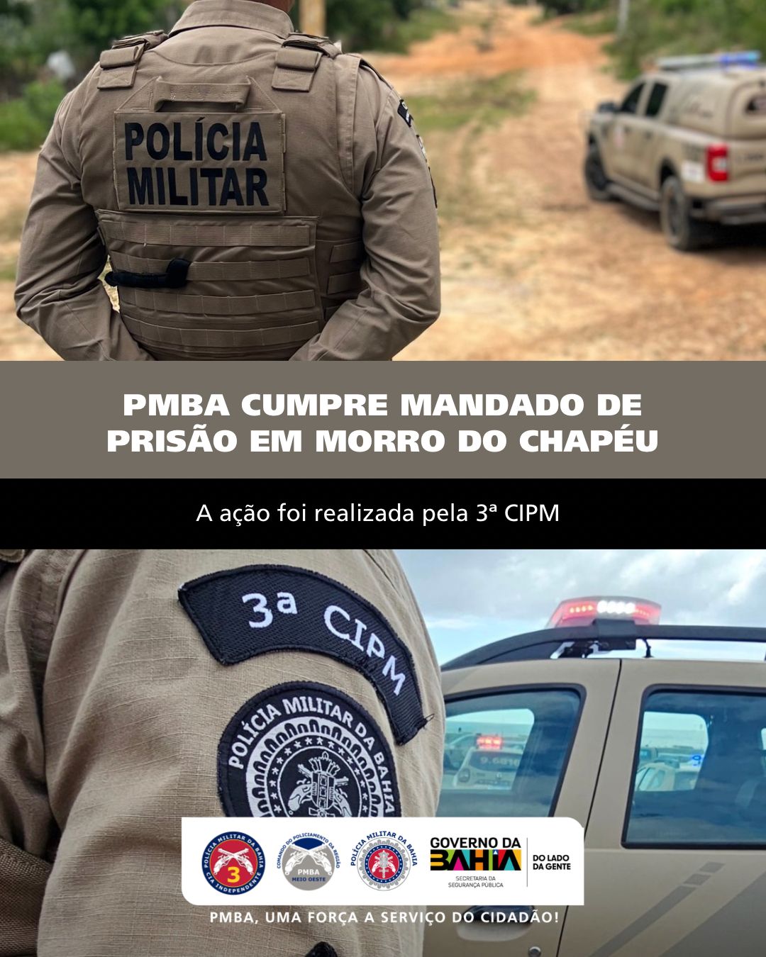 Cumprimento de Mandado de Prisão em Morro do Chapéu