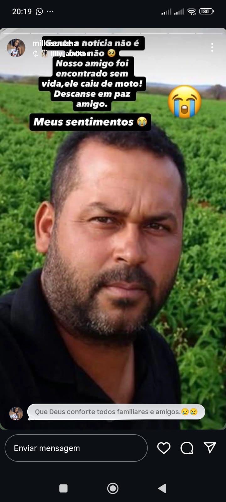 CORPO DE HOMEM DESAPARECIDO É ENCONTRADO EM CAFARNAUM; MORTE DE LEO DO TOMATE É CONFIRMADA