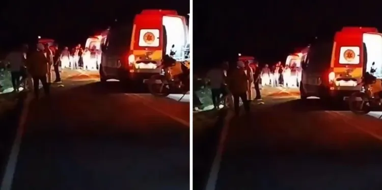 TRAGÉDIA NA CHAPADA: COLISÃO ENTRE DOIS CARROS DEIXA OITO MORTOS NA BA-148 ENTRE BONINAL E SEABRA.