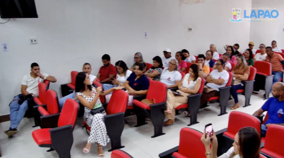 CÂMARA DE LAPÃO RECEBE CAPACITAÇÃO E PALESTRA DO MAIO VERMELHO SOBRE PREVENÇÃO AO CÂNCER DE BOCA