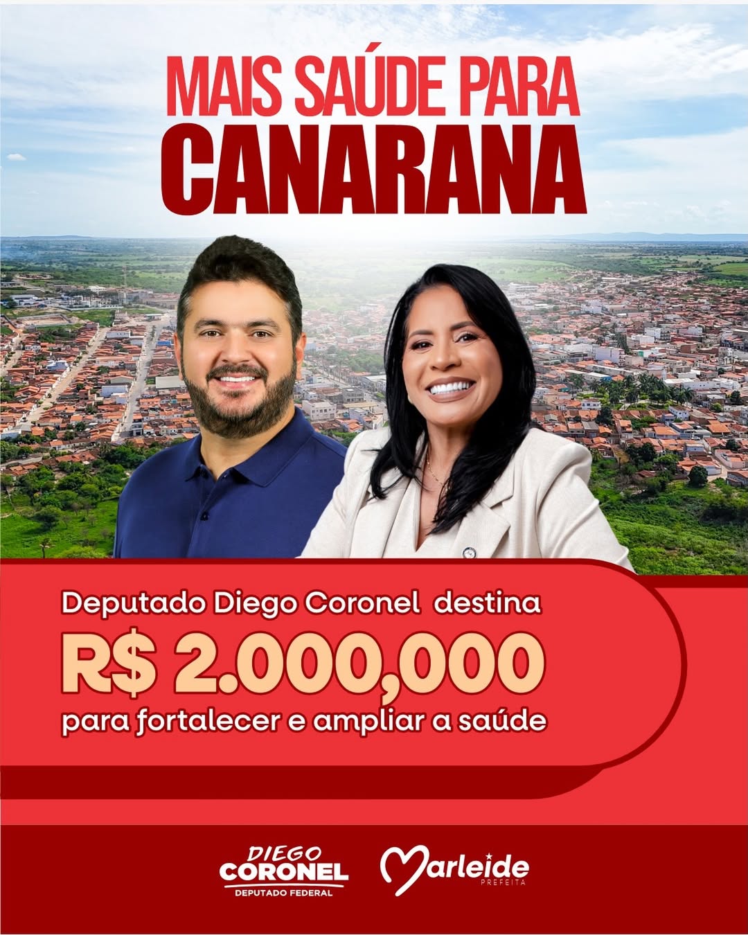 Marleide destaca emenda de R$ 2 milhões para fortalecer a saúde em Canarana