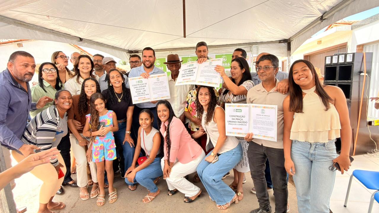 PREFEITO AFONSO ASSINA ORDEM DE SERVIÇOS E INAUGURA NOVO EQUIPAMENTO SOCIAL EM IBITITÁ